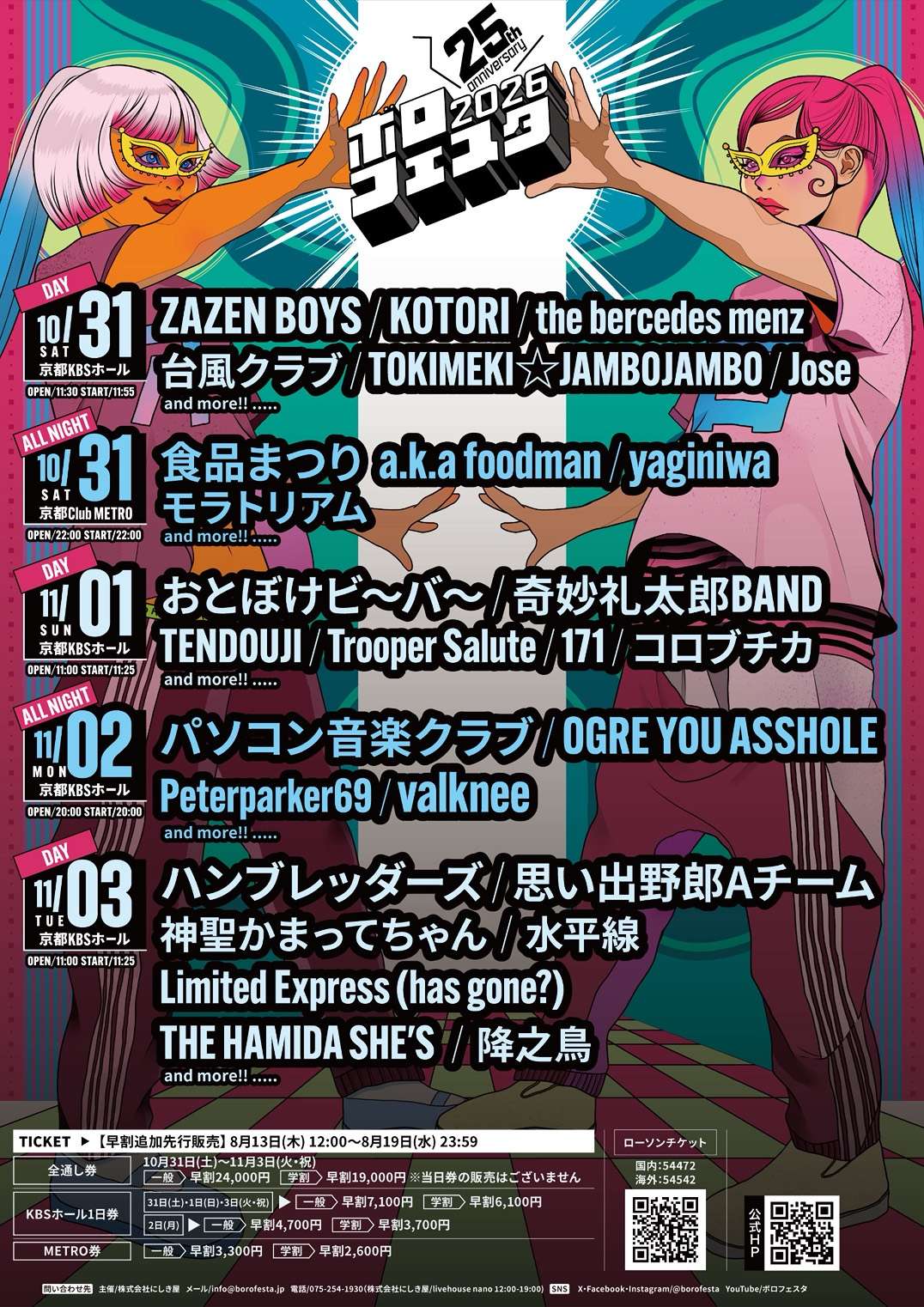 ボロフェスタ2026 早割チケット販売延長決定！ | BOROFESTA